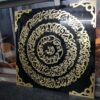 Ayatul Kursi Calligraphy in Round Shape in Acrylic Mirror Gold - Image 2
